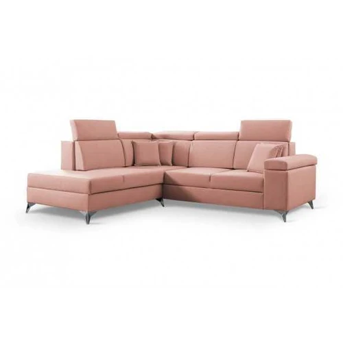 Plati 252 cm kampinė sofa su reguliuojamais atlošais