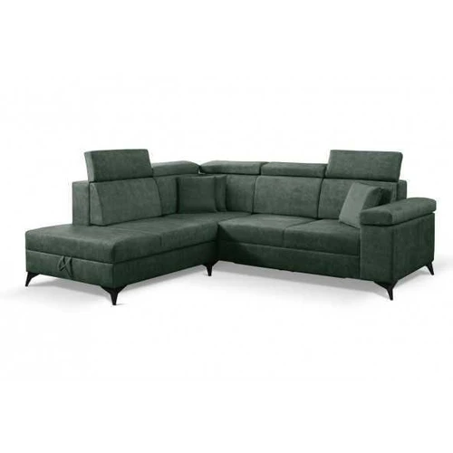 Patogi sofa su reguliuojamu galvos atlošu ir patalynės dėže