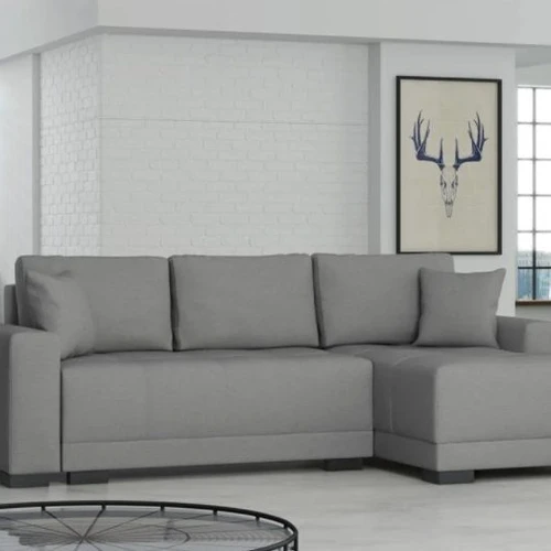 Minkštas kampas DALLAS, pilka