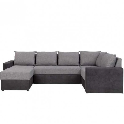 Erdvus kampinis sofos lovos blokas su konteineriu