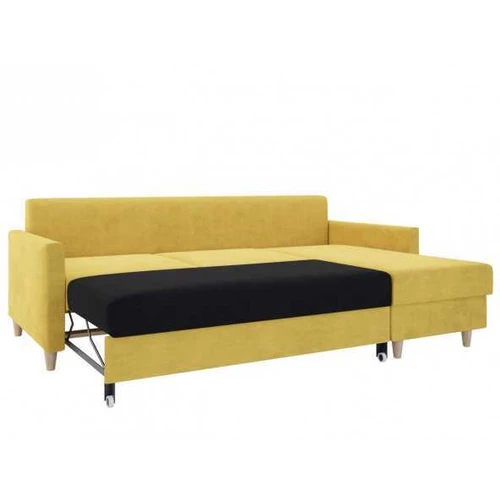 Patogus kampinis sofas su miego funkcija ir pagalvėmis