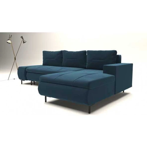 Minkšta kampinė sofa su elastingomis putomis ir gofruotomis spyruoklėmis