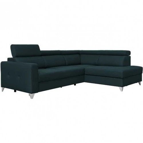 Dviaukštė lova su audiniu aptraukta nugarėle ir reguliuojamu atlošu