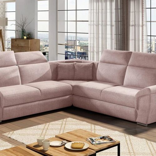 Minkštas kampas FEDERICO, šviesi rožinė