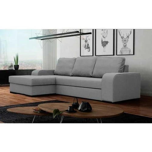 Ergonominė kampinė sofa su mediniu rėmu ir T30 putomis
