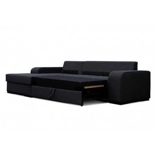 Kampinė sofa su miego funkcija ir konteineriu patalynei