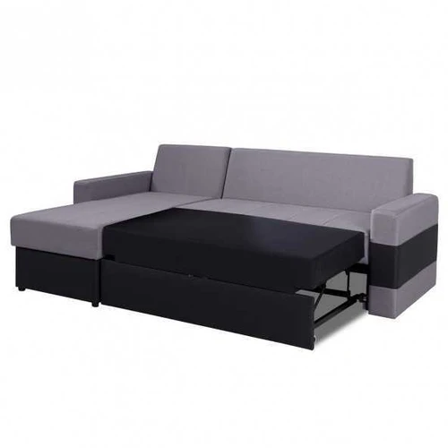Plati 234 cm kampinė sofa su atlošu ir pagalvėlėmis