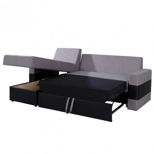 Patogi kampinė sofa su gofruotomis spyruoklėmis