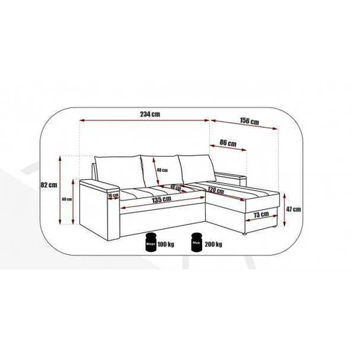 Patogi sofa su miego funkcija ir 24 mėn. garantija