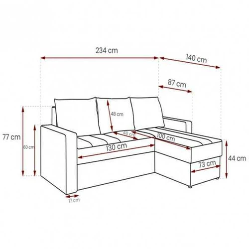 Kokybiška medinio rėmo sofa su gofruotomis spyruoklėmis