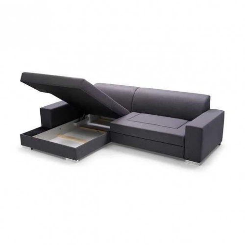 Minkšta kampinė sofė su mediniu rėmu ir 24 mėn. garantija