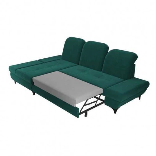 Elastinga kampinė sofa su reguliuojamais atlošais