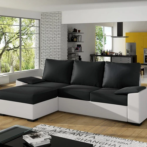 Minkštas kampas LUSSO, tamsiai pilka