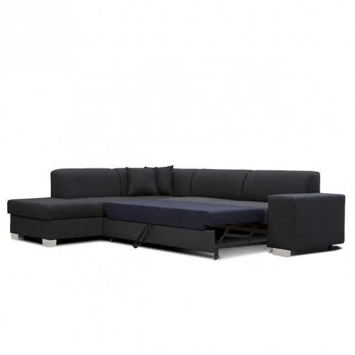 Moderni kampinė sofė su 24 mėn. garantija ir laisvai pastatoma nugarėle