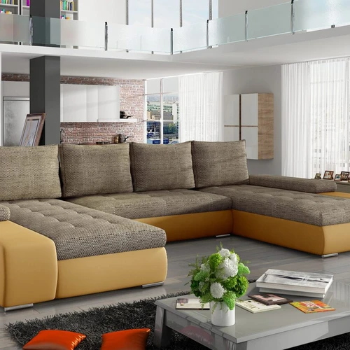 Minkštas kampas MARINO, smėlio spalva