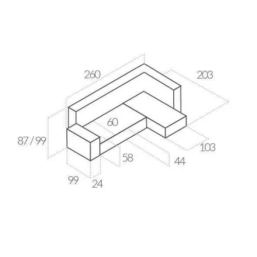 Stilingas kampas su gobelenu MONOLITH 38