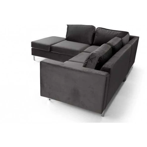 Minkšta kampinė sofa su gofruotomis spyruoklėmis ir T-25 putomis