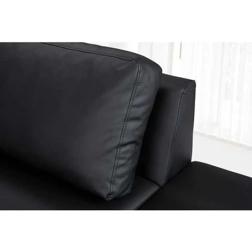 Sofa su minkštu audiniu ir T-25 putomis, idealiai tinka poilsiui