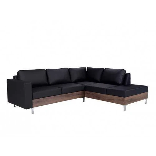 Moderni medinio rėmo sofa su HR putplastžiu ir metalinėmis kojomis