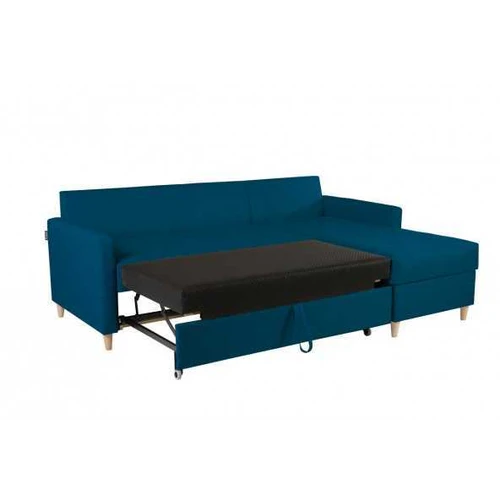 Plati 223 cm kampinė sofa su mediniu rėmu