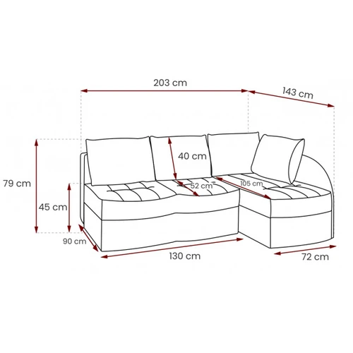 Moderni sofa Kronos 22 su mediniu rėmu ir 24 mėn. garantija