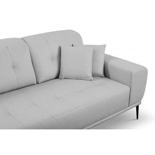 Plati 250 cm kampinė sofa su miego funkcija ir audiniu Luxo 6601