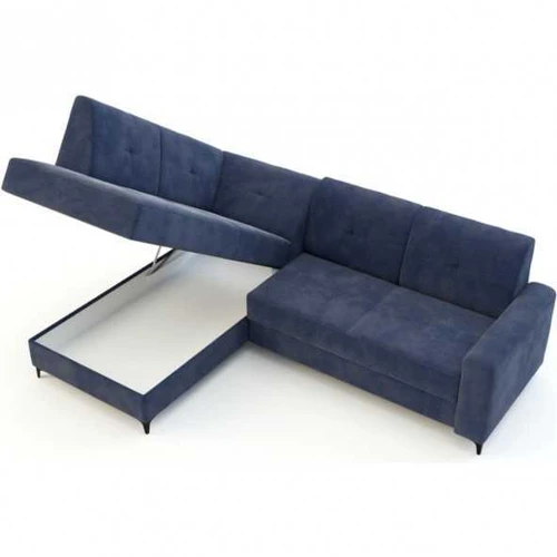 Moderni juoda sofa Riviera 79 audinio