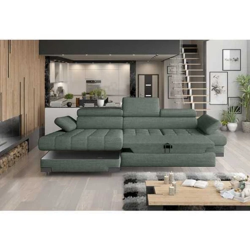 Moderni sofos lova su gofruotų spyruoklių sistema