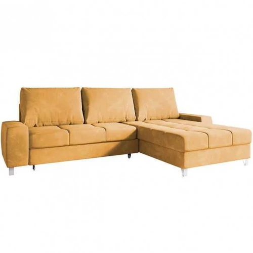 Ergonominė kampinė sofa su patalynės konteineriu