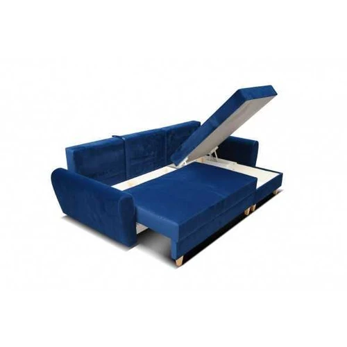 Medinio rėmo kampinė sofa su T30 putomis ir bangų spyruoklėmis