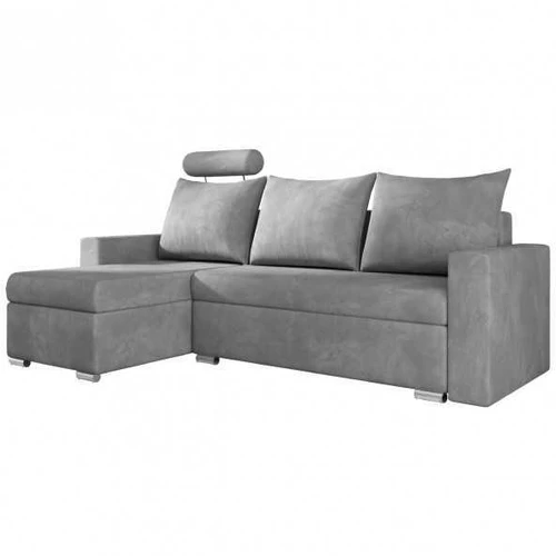 Ergonominė kampinė sofa su mediniu rėmu ir elastingomis putomis