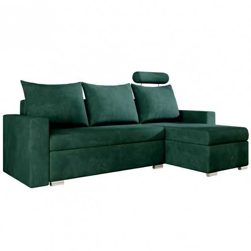 Ergonominė kampinė sofa su mediniu rėmu ir elastingomis putomis