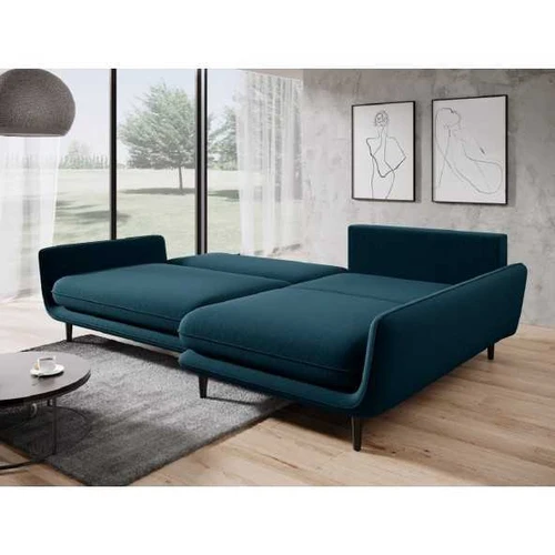 Kampinė sofos lova su išskleidžiamu miegamuoju paviršiumi