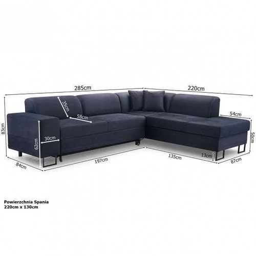 Ergonominė kampinė lova su mediniu rėmu ir T30 putomis