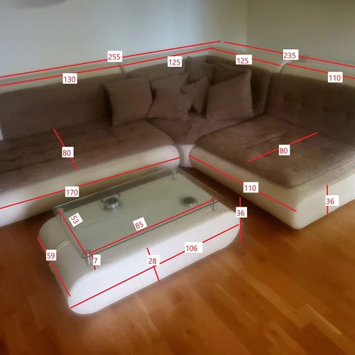 Patogus ir ilgaamžiškas kampas su eko odos ir gobeleno apmušalu