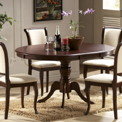 Tamsaus riešuto spalvos kėdės su gobelenu T01