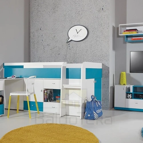 Kokybiška lova su LMDP medžiaga, baltos ir geltonos spalvos