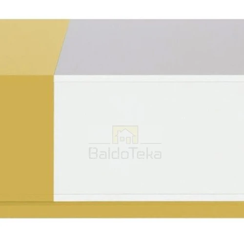 Moderni LMDP spinta balta su geltona arba turkio spalvos akcentais