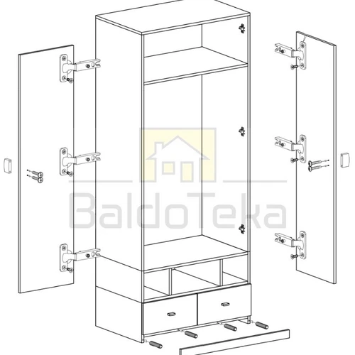 Plati spinta 80 cm su moderniu dizainu