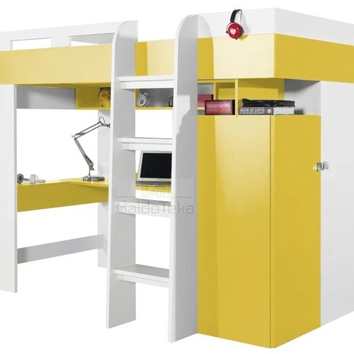 Stilingas balta ir turkio spalvos lovos rėmas su ABS apdaila