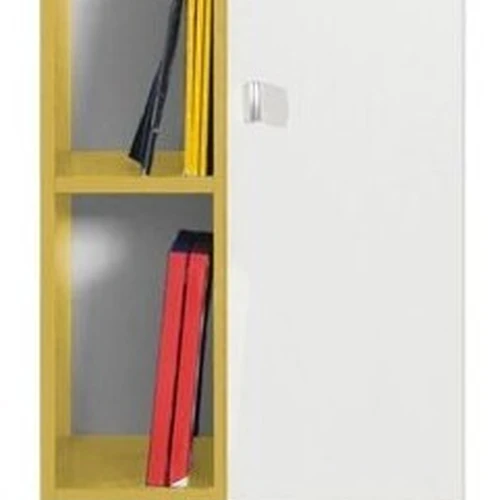 Kompaktiška LMDP spinta – balta su geltona ar turkio, 45x135x40 cm