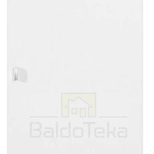 Kompaktiška balta spintelė su geltonais akcentais