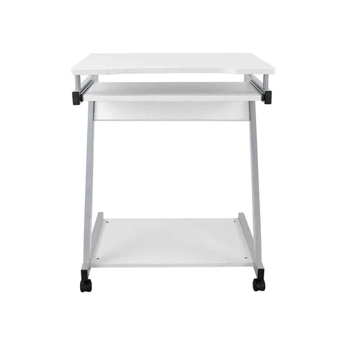 Kompaktiškas stalas su klaviatūros lenta ir ratukais