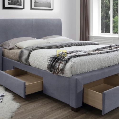 Ergonominė lova 160x200 cm su funkcionaliais stalčiais