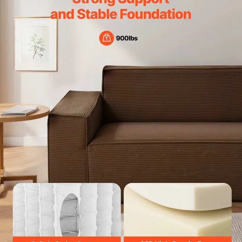 Ergonomiška sofa su giliomis sėdynėmis