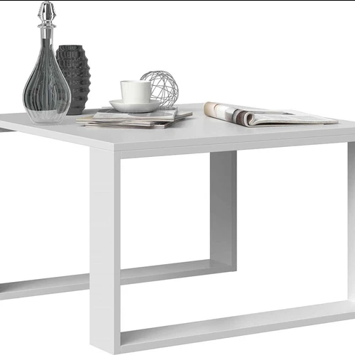 Modernus kavos staliukas, baltas