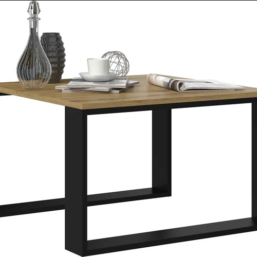 Modernus kavos staliukas, natūralios spalvos