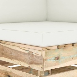 Modulinė -kampinė sofa su pagalvėmis žaliai impregnuota/ mediena. - Foteliai, sofos