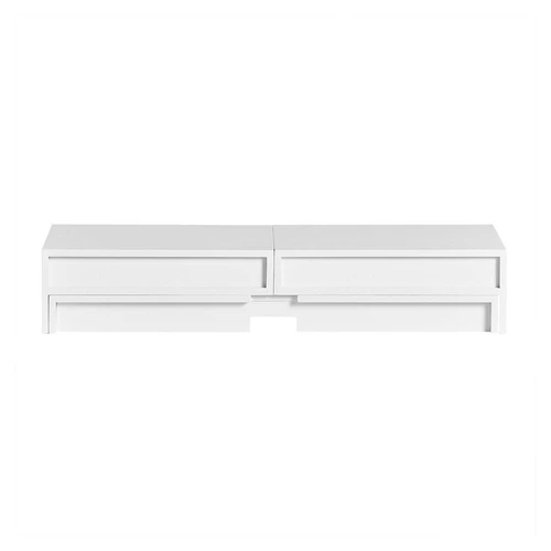 Monitoriaus stovas 107x22x11cm., baltos spalvos - Darbo stalai