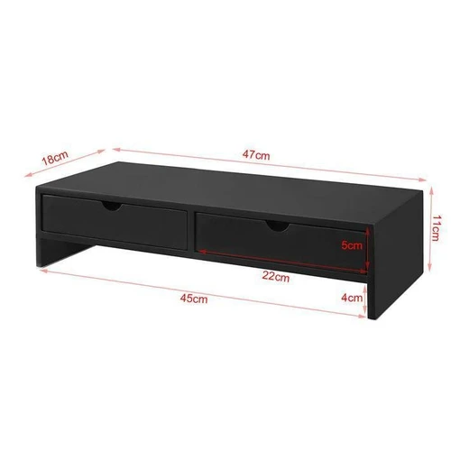 Monitoriaus stovas 47x18x11cm., juodos spalvos - Darbo stalai